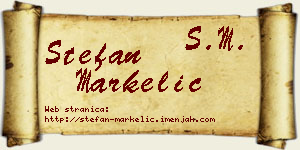 Stefan Markelić vizit kartica